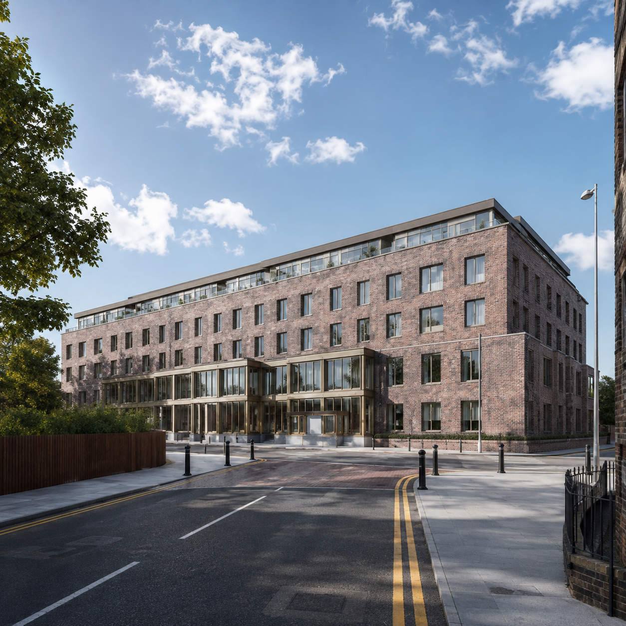 A completed Raymond Investments residential development