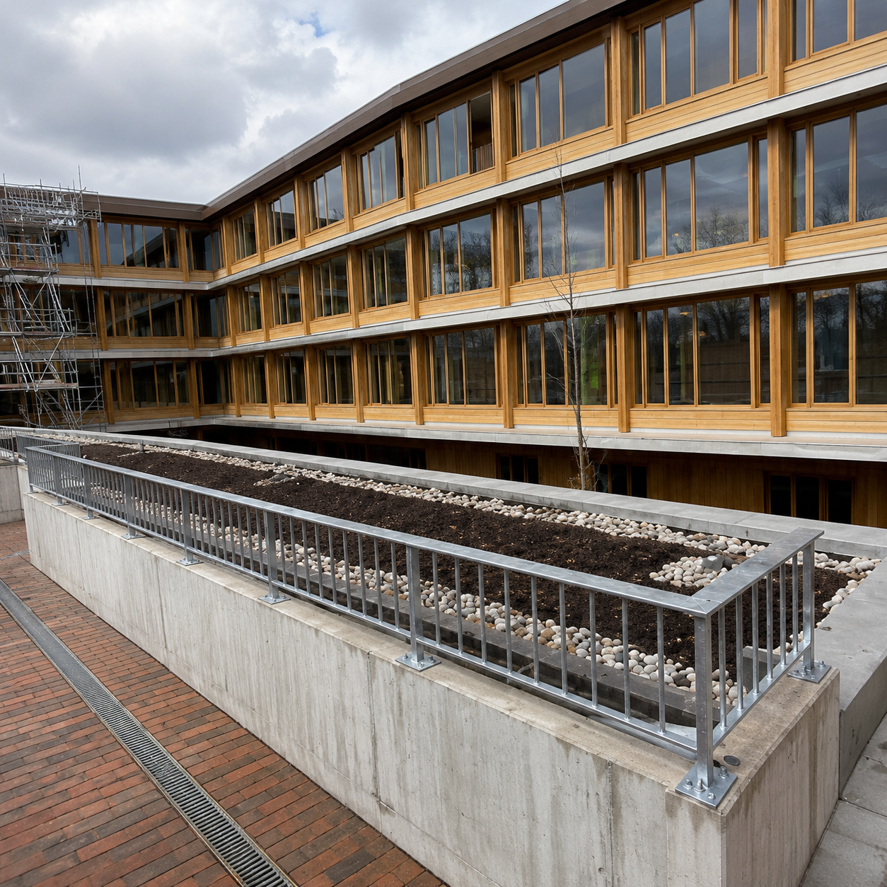 Timber-Framed Courtyard